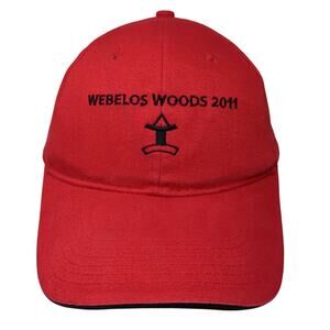 Webelos Woods 2011 Baseball Cap Red One Size Adjustable Embroidered Apollo USA